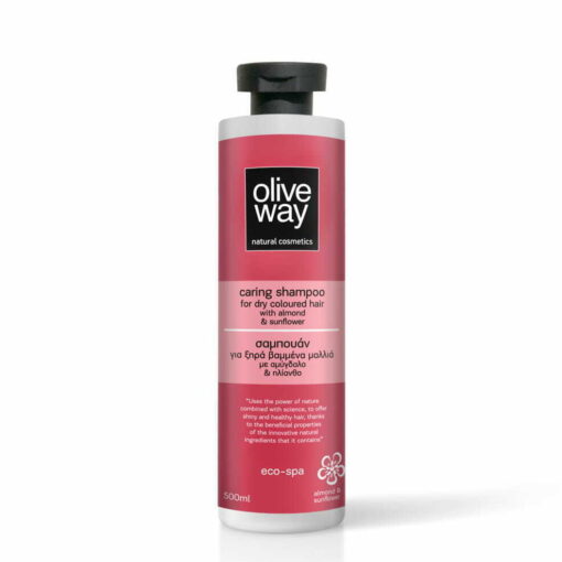 Oliveway Restorative Shampoo takes care of dry, colored and damaged hair (500ml)